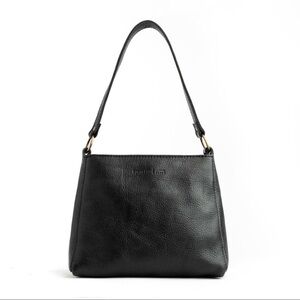 Portland Leather Goods Triangle bag in PEBBLED BLACK